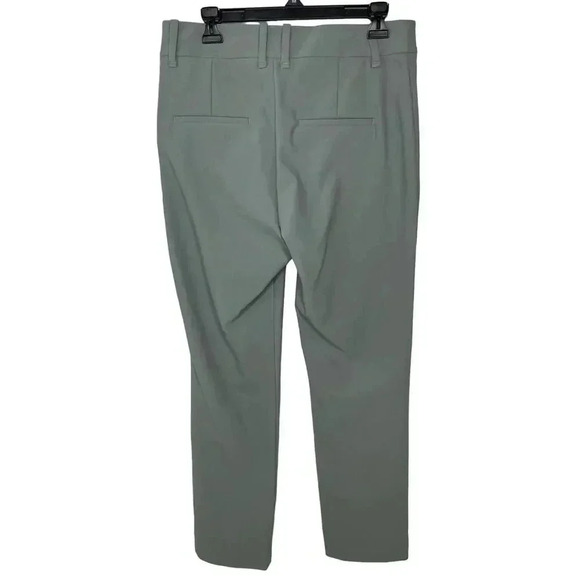 VINCE High Waist Cigarette Pants sz 12 Light Slate Slim Fit Neutral Minimalist - Picture 6 of 11